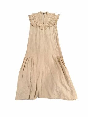 Cancino Cream Linen Dress Acanto